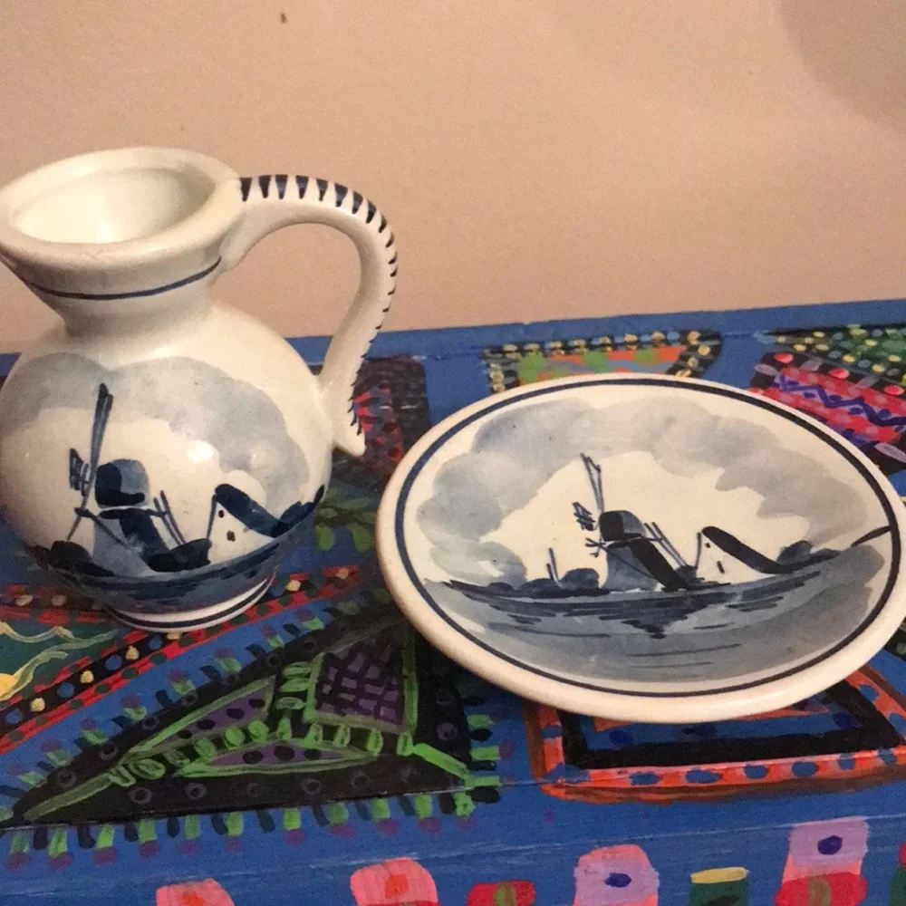 Delfts Pitcher & Plate- Mini - Picture 12 of 12